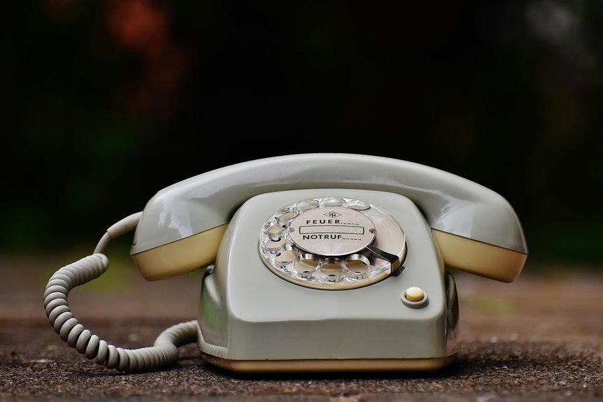 historical phone connection line